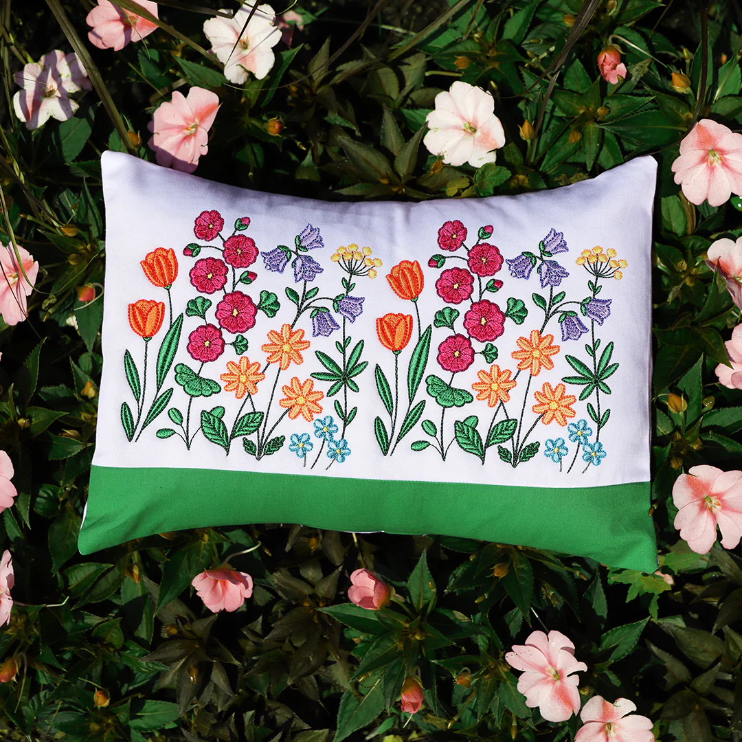 Wildflower Field Square Border
