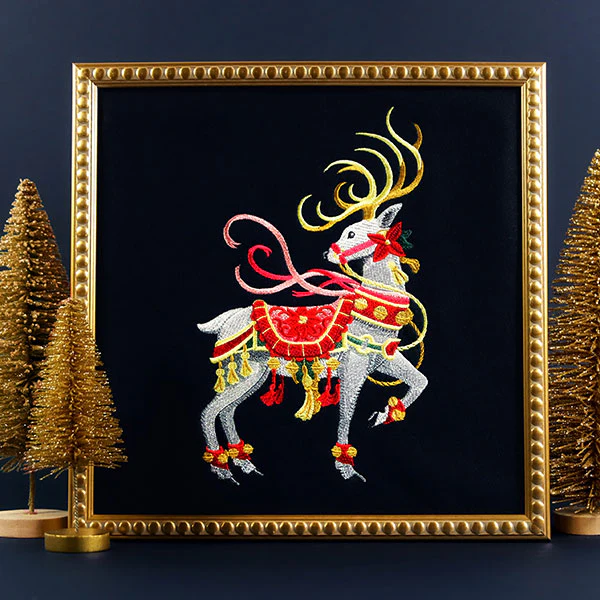 Elegance and Bells Christmas Reindeer - Image 4