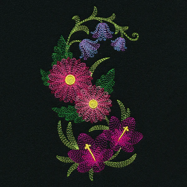 Elegant Aster & Bluebell Spray - Image 3