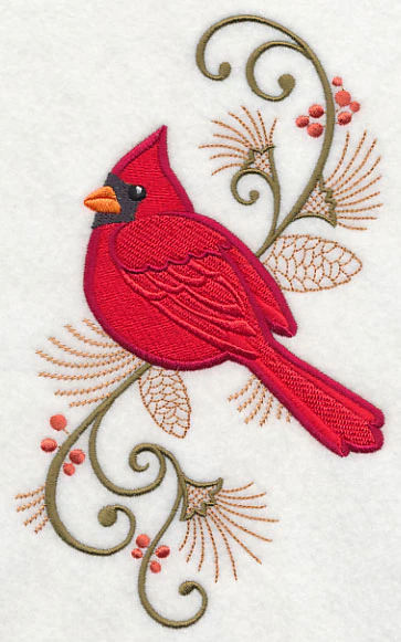 Elegant Cardinal Spray - Image 3