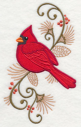Elegant Cardinal Spray - Image 4