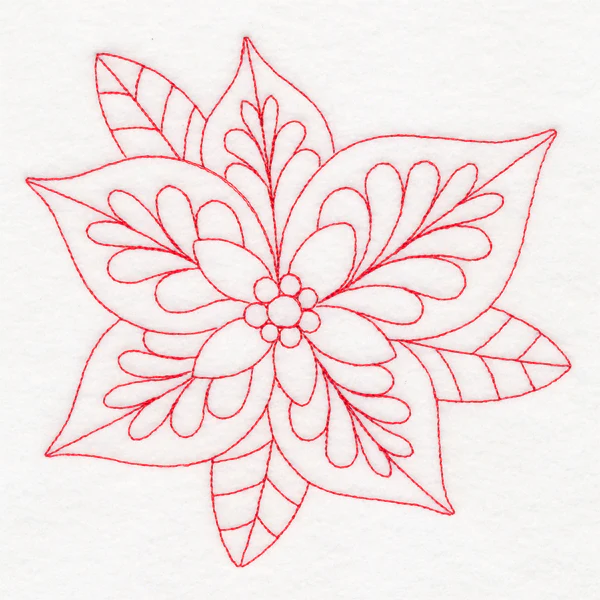 Elegant Christmas Quilting - Poinsettia (Double Run) - Image 3