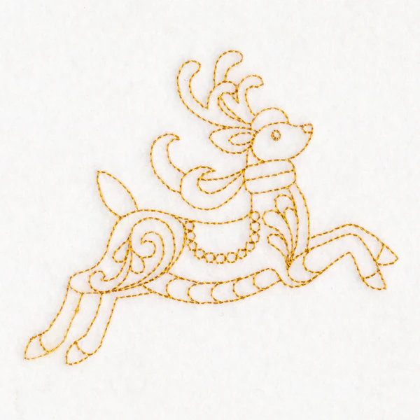 Elegant Christmas Quilting - Reindeer (Double Run) - Image 5