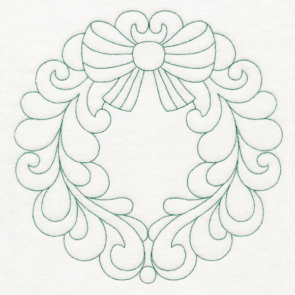 Elegant Christmas Quilting - Wreath (Double Run) - Image 6