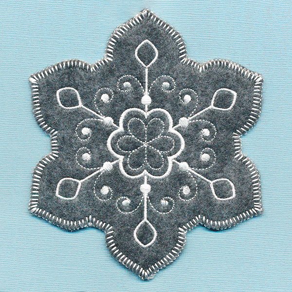 Elegant Christmas Snowflake Ornament (In-the-Hoop) - Image 7