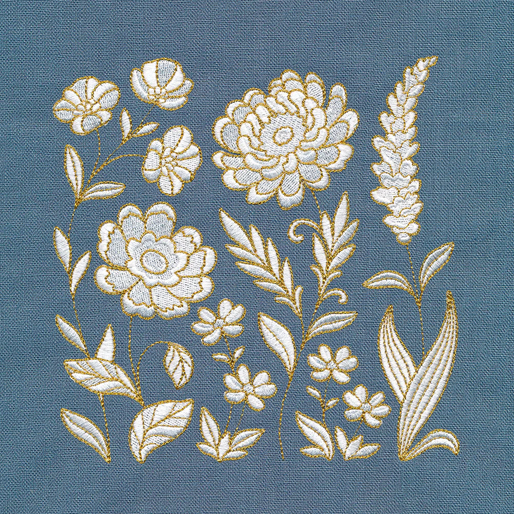 Elegant Florals in Bloom Square - Image 4