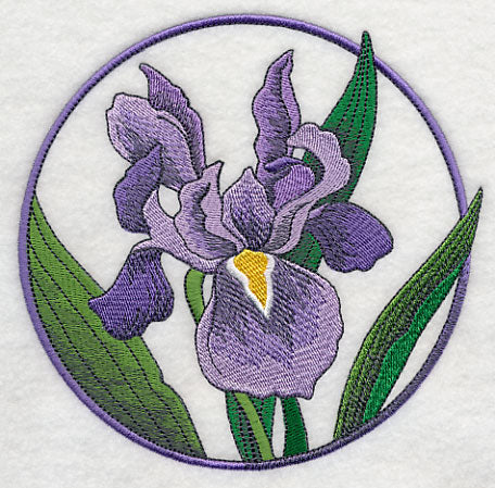 Elegant Flower Circle - Iris - Image 3