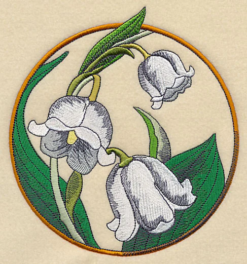 Elegant Flower Circle - Lily of the Valley - Image 3