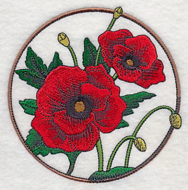 Elegant Flower Circle - Poppy - Image 4