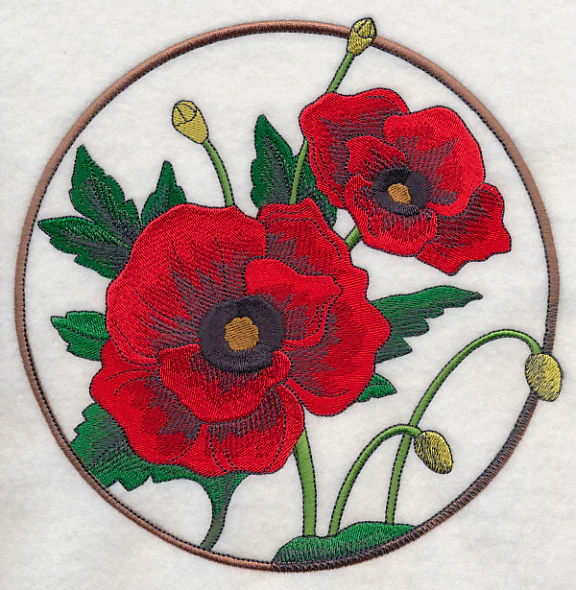 Elegant Flower Circle - Poppy - Image 6