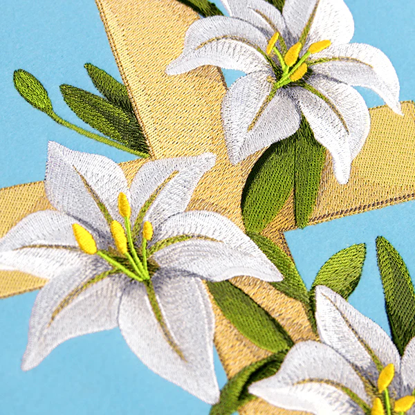 Elegant Lilies and Cross - Image 8