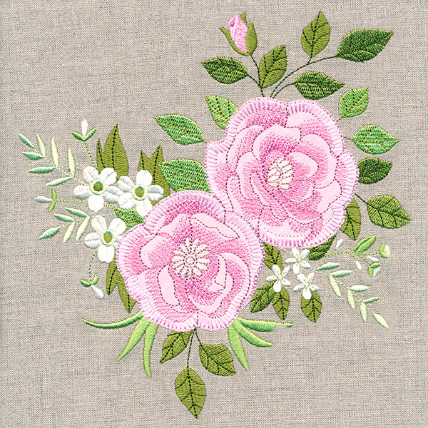 Elegant Roses (Heirloom Applique) - Image 2