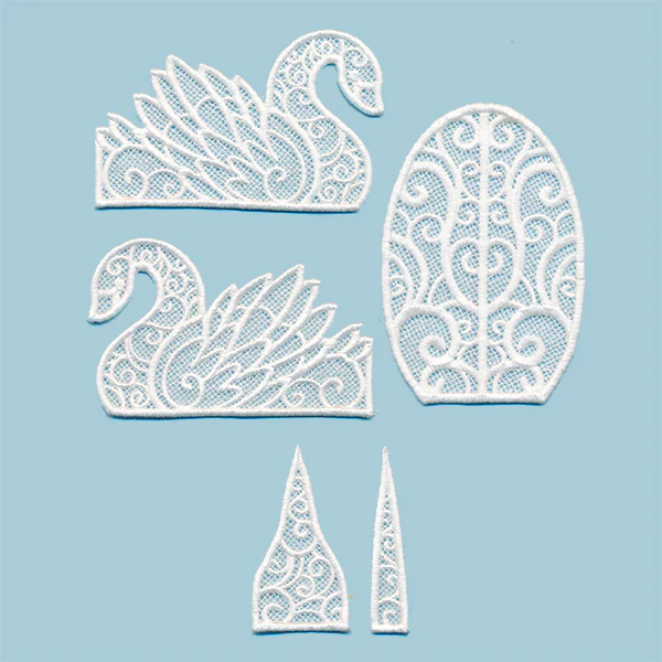 Elegant Swan in 3D (Lace) - Image 13