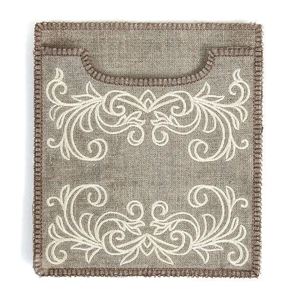 Elegant Swirls Silverware Holder (In-the-Hoop) - Image 2