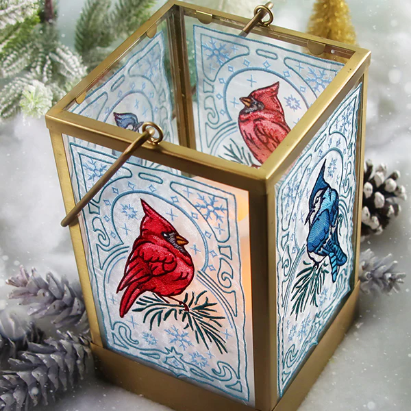 Elegant Winter Bird Panel - Cardinal - Image 12