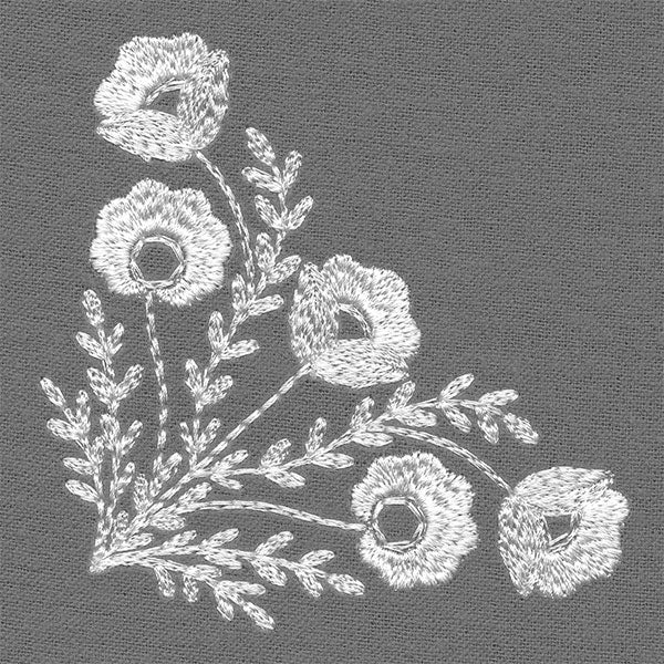 Embellished with Blooms Corner (Whitework) - Image 3