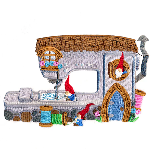 Embroidery Machine Gnome House - Image 6