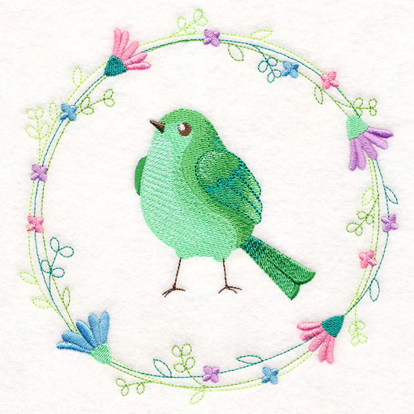 Emerald Bird Wreath - Image 2