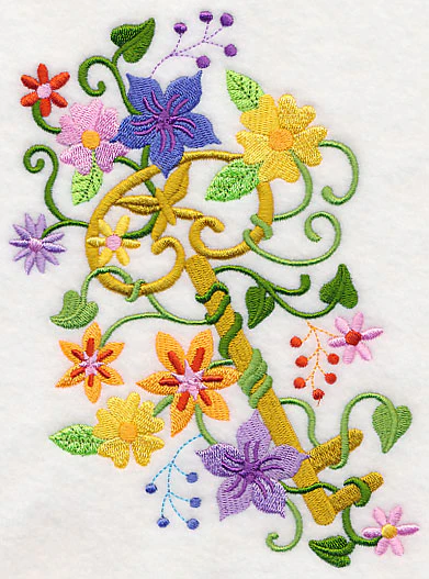 Enchanted Key in Flowers - Image 3