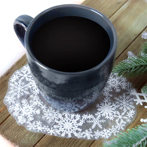 Enchanted Snowflake Doily (Organza) - Image 4