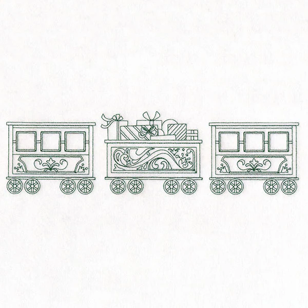Endless Christmas Train - Center Cars