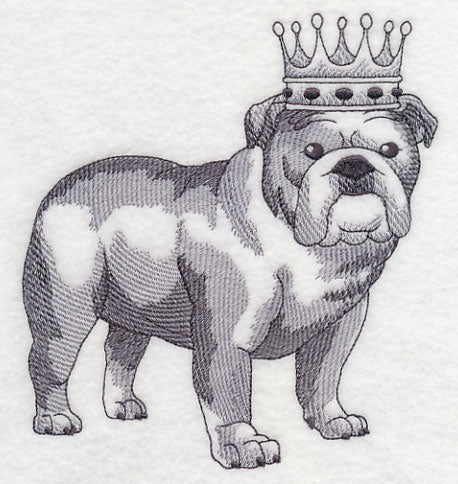 English Bulldog in Crown - Image 4