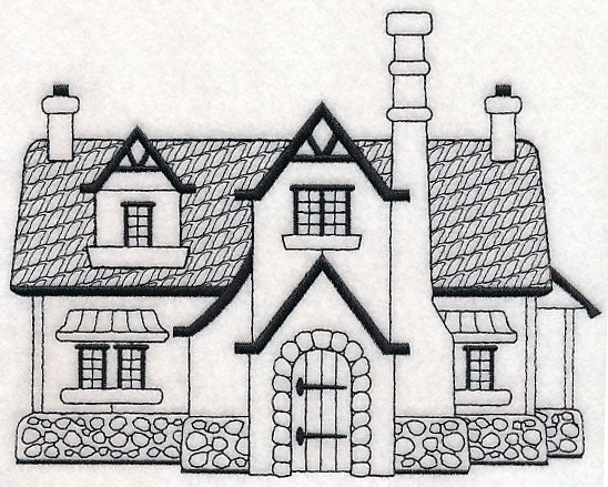English Cottage (Blackwork) - Image 2
