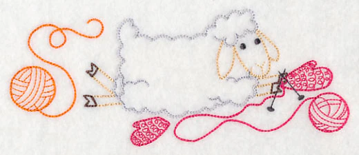 Ewe Love Knitting 1 (Vintage)