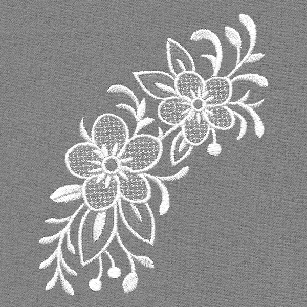 Exquisite Noel Spray (Whitework) - Image 5