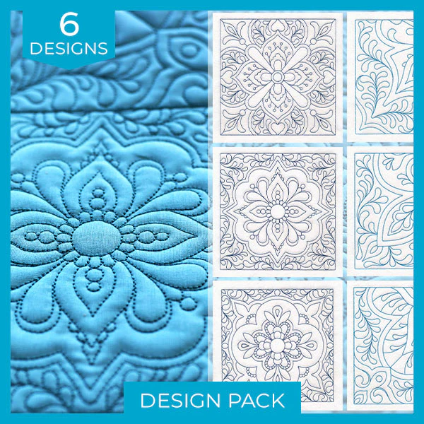 Exquisite Relief Quilting (Double Run) Design Pack - Image 16