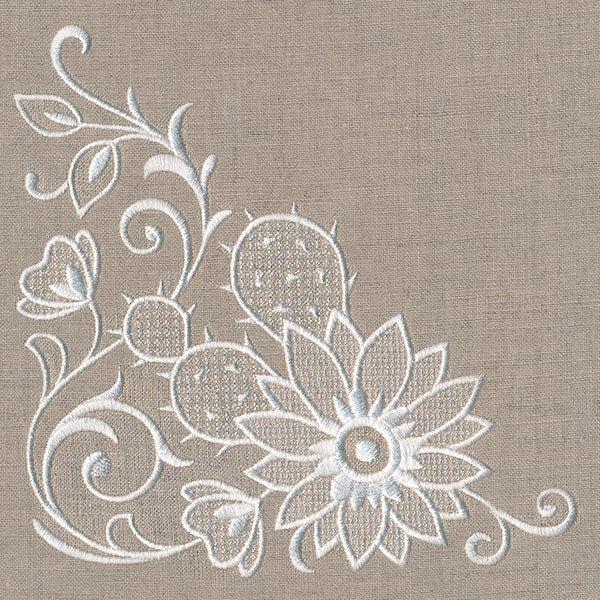 Exquisite Southwestern Corner (Whitework) - Image 4