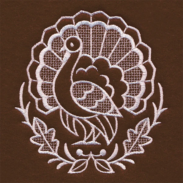 Exquisite Thanksgiving Accent (Whitework) - Image 2