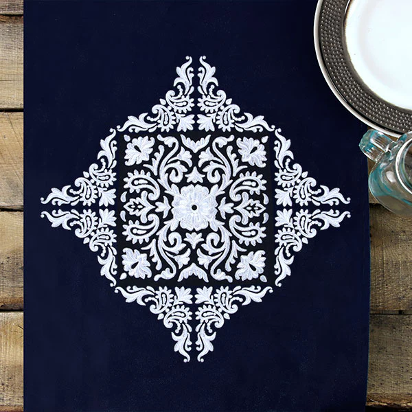Exquisite Western Paisley Corner (Whitework) - Image 8