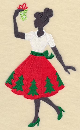 Fa La La Fashionista with Mistletoe - Image 2