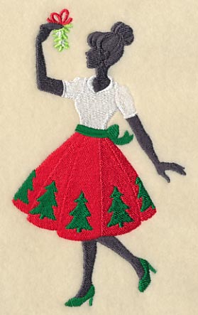 Fa La La Fashionista with Mistletoe - Image 4