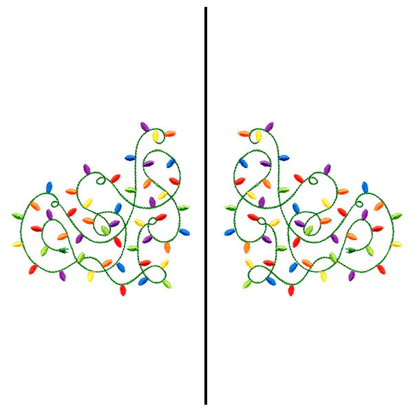 Fa-la-la Festive Lights Mask Motif - Image 2