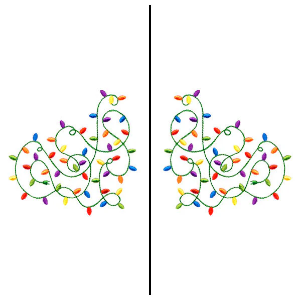 Fa-la-la Festive Lights Mask Motif - Image 3