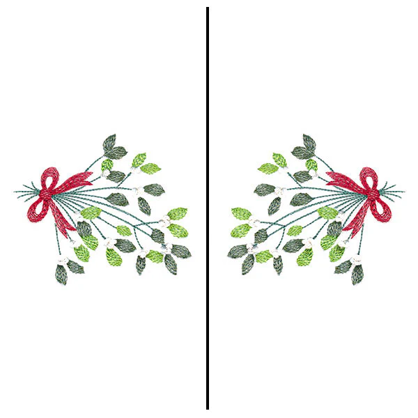 Fa-la-la Festive Mistletoe Mask Motif - Image 2