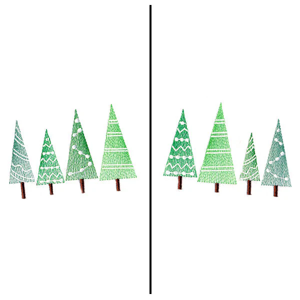 Fa-la-la Festive Trees Mask Motif - Image 2