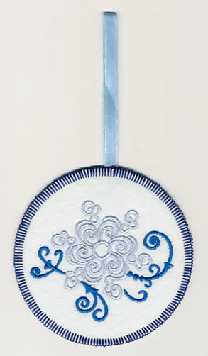 Fa La La Filigree Snowflake 3 Ornament (In-the-Hoop)