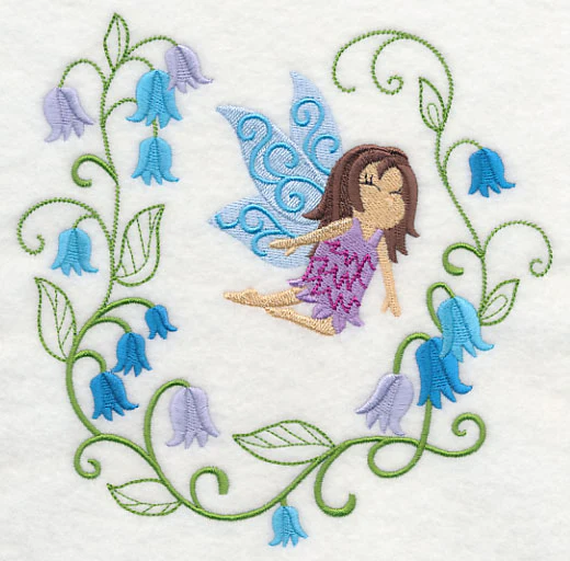 Fairy Bonnie with Bluebell Wreath - Image 2