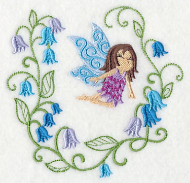 Fairy Bonnie with Bluebell Wreath - Image 4