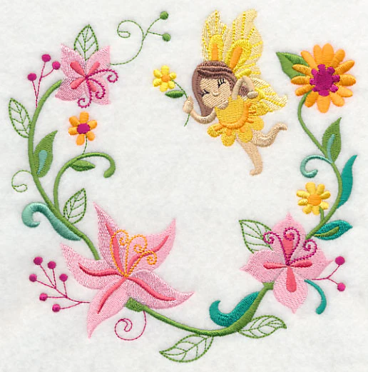 Fairy Laurie with Lily Wreath - Image 2