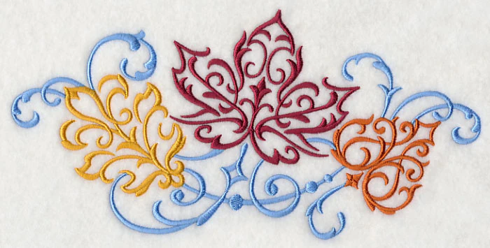 Fall Breeze Filigree Leaves - Image 2