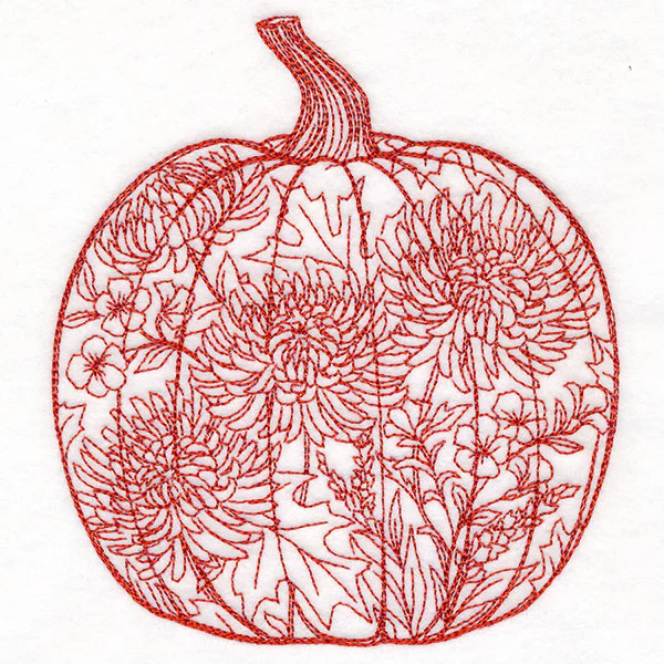 Fall Flowers Pumpkin - Image 3