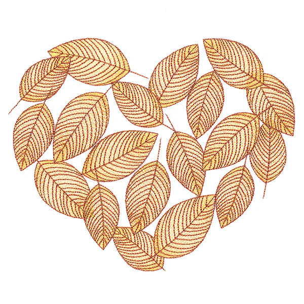 Fall into Leaves Heart