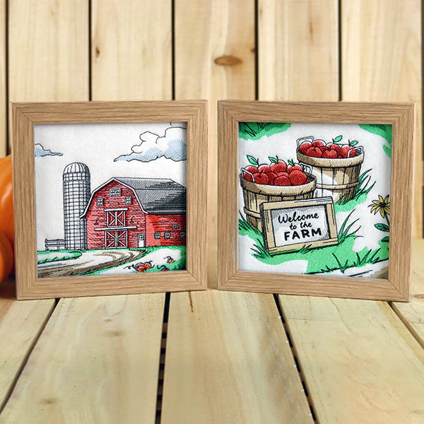 Fall on the Farm Scene - Bushels of Apples - Image 12