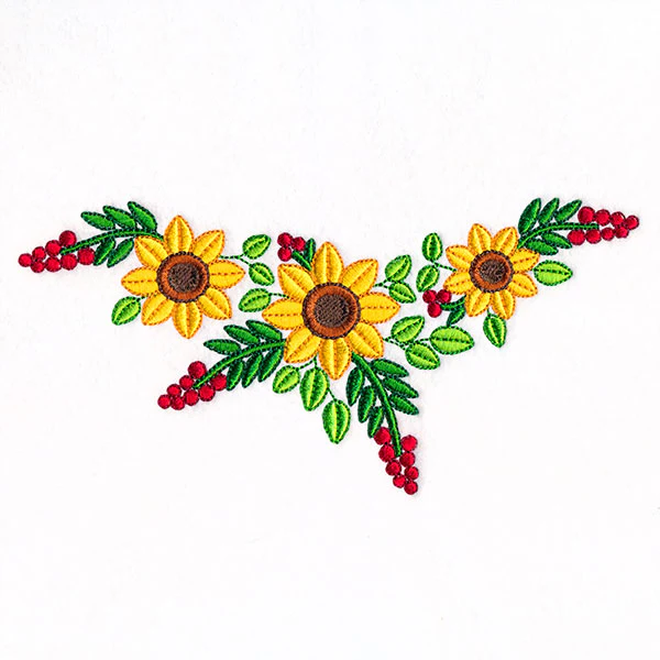 Fall Sunflowers Shirt Collar - Image 5