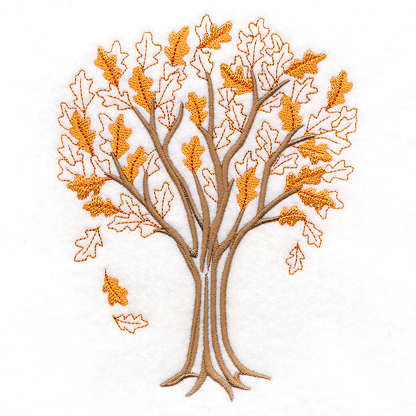 Falling Leaves Oak Tree - Image 3