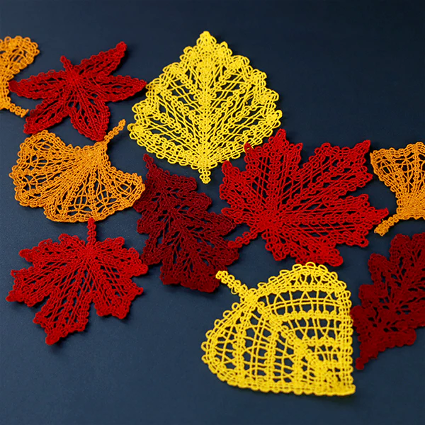 Falling Oak Leaf (Battenburg Lace) - Image 4